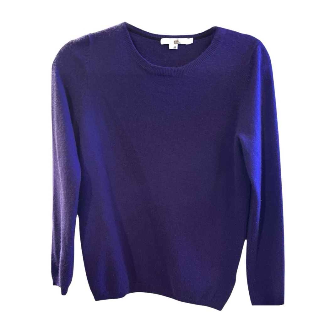 Boden Purple Crew-Neck Cashmere Sweater Size 6